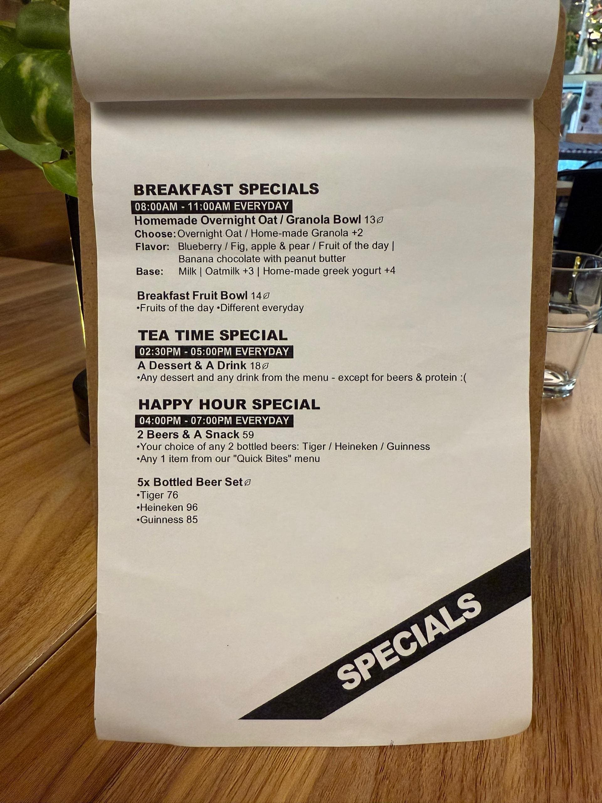 Cotta @ Verve Shops menu page 1