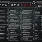 Absolute Thai Nudle Bar menu page 1