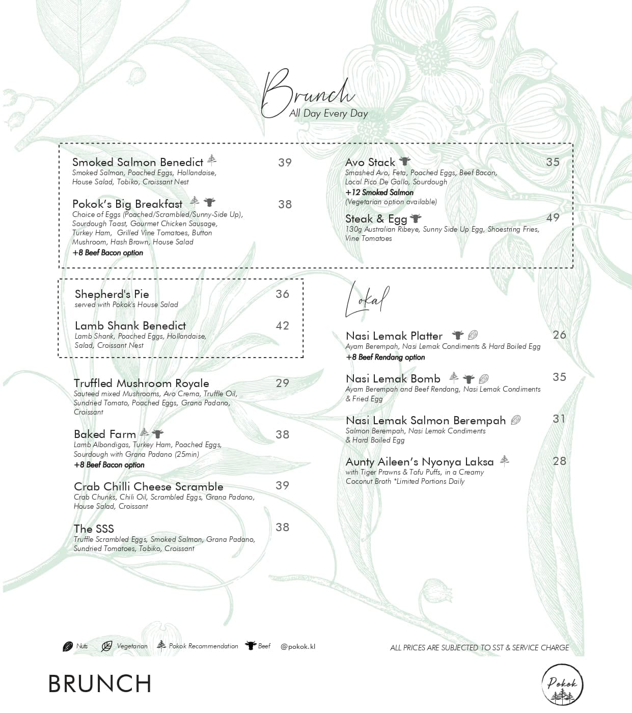 Pokok Sunway Pyramid menu page 1