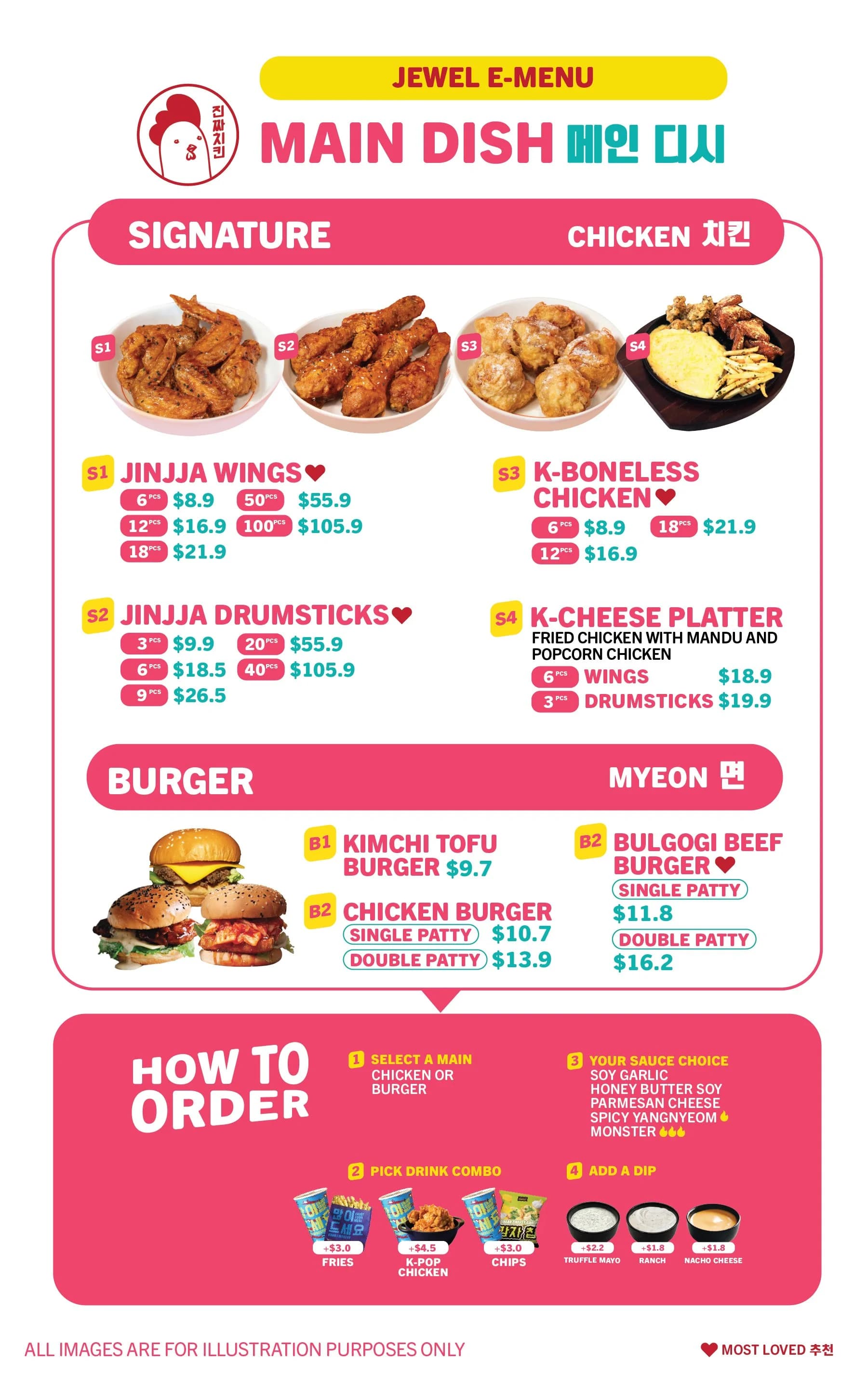 Jinjja Chicken - The Campus Ampang menu page 1