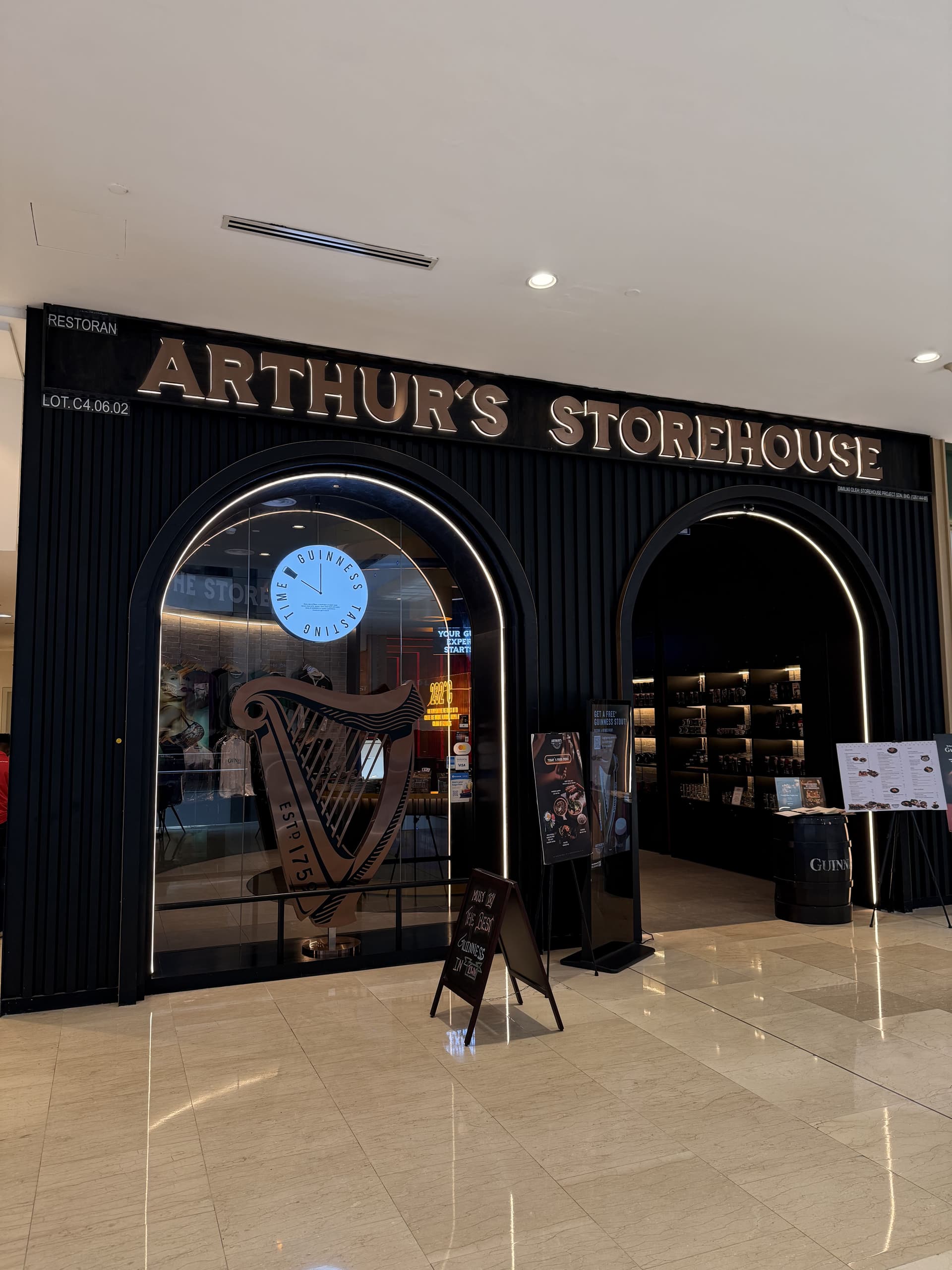 Arthur's Storehouse @ Pavilion Kuala Lumpur restaurant